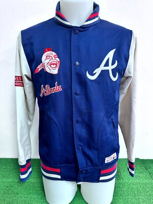 Atlanta Baseball Maglia Jacke Vintage Jersey Shirt Ohne Match Worn Issue