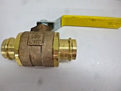 NEW!! APOLLO 1-1/4'' PRESS BRONZE BALL VALVE INLINE, 77VLF14601