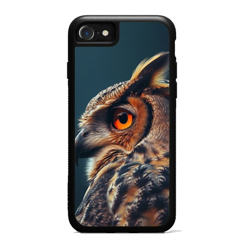 For iPhone SE4 16E 12 13 14 15 16 Pro Max Case Friendly lonely vibrant owl night - Picture 4 of 25