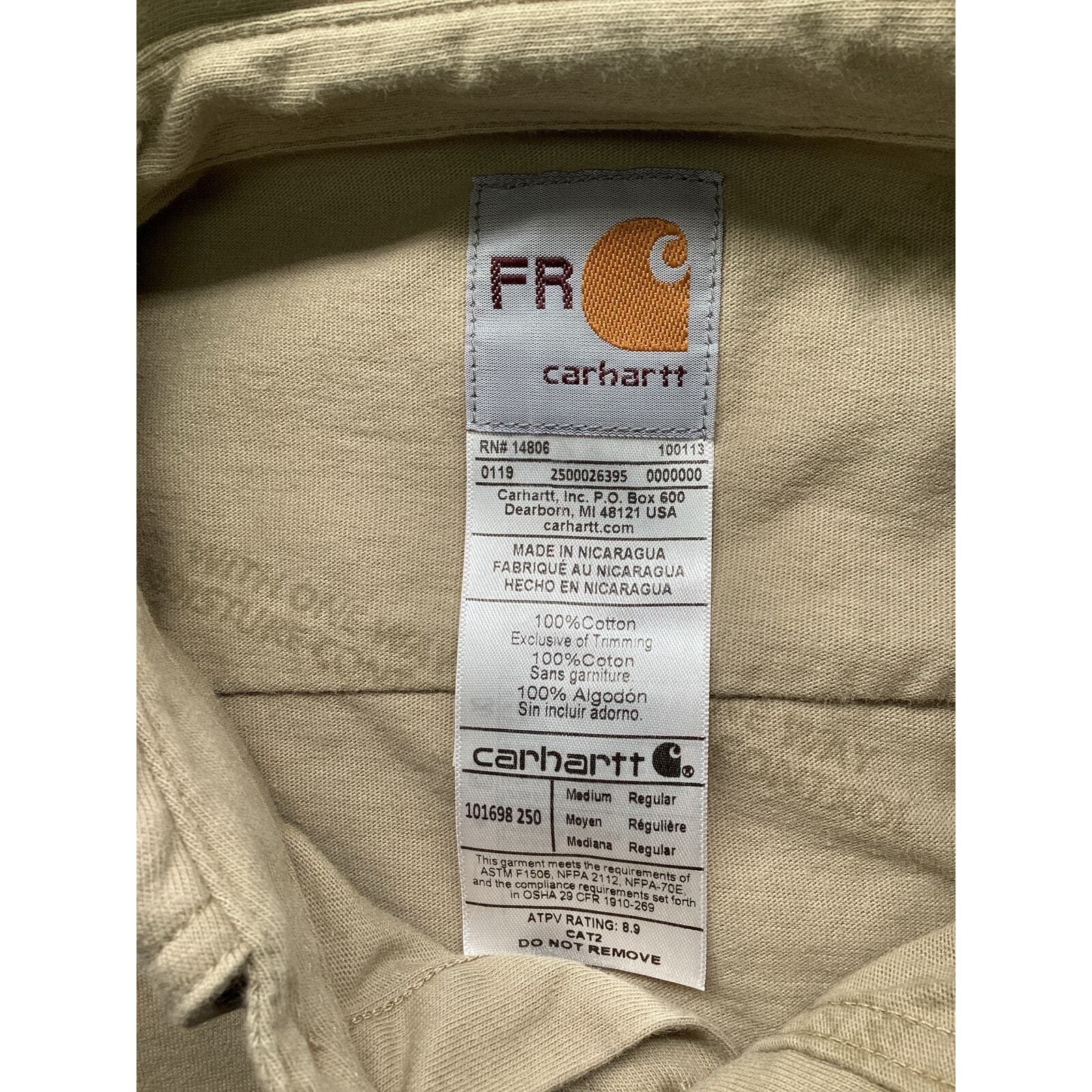 Carhart fire resistant button down lightweight tw… - image 7