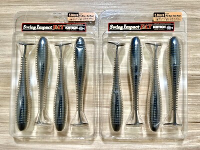 Keitech (Lot Of 2) Swing Impact Fat Swimbaits, Free Shipping! NWT