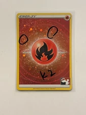 SWIRL 2X Fire Energy Cosmos Holo Pokemon Prize Pack Series 3 FAST SHIP *K2