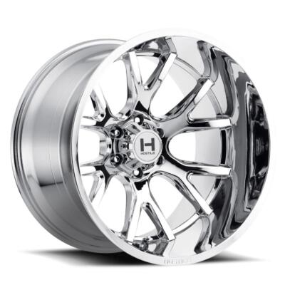 20 inch 20x9 Hostile Rage Armor Plated Chrome wheels rims 8x170 +0 | eBay