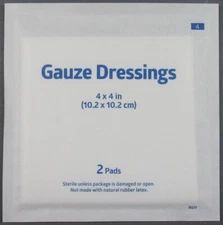 NEW CASE OF 1152 Sterile Gauze Dressing Pads 4x4 in 4-Ply SEALED POUCHES Bandage