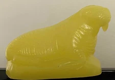 Mold-A-Rama WALRUS Blow Molded Souvenir - Marineland - BRIGHT YELLOW