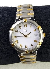 ESQ Swiss ESQUIRE - E5143 Quartz Watch- 26 mm-White-Silver/Gold Tone Bracelet