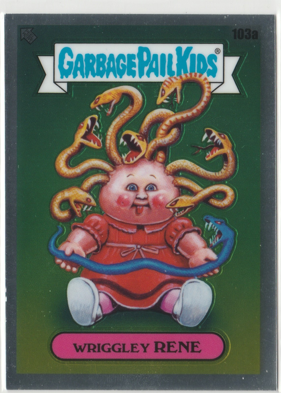 Wriggley Rene #103a Garbage Pail Kids 2020 Chrome Series 3 CS3 GPK Card