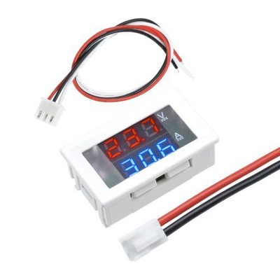 DC100V 10A Dual Digital Blue + Red LED Ammeter Voltmeter Volt Amp Meter Gauge
