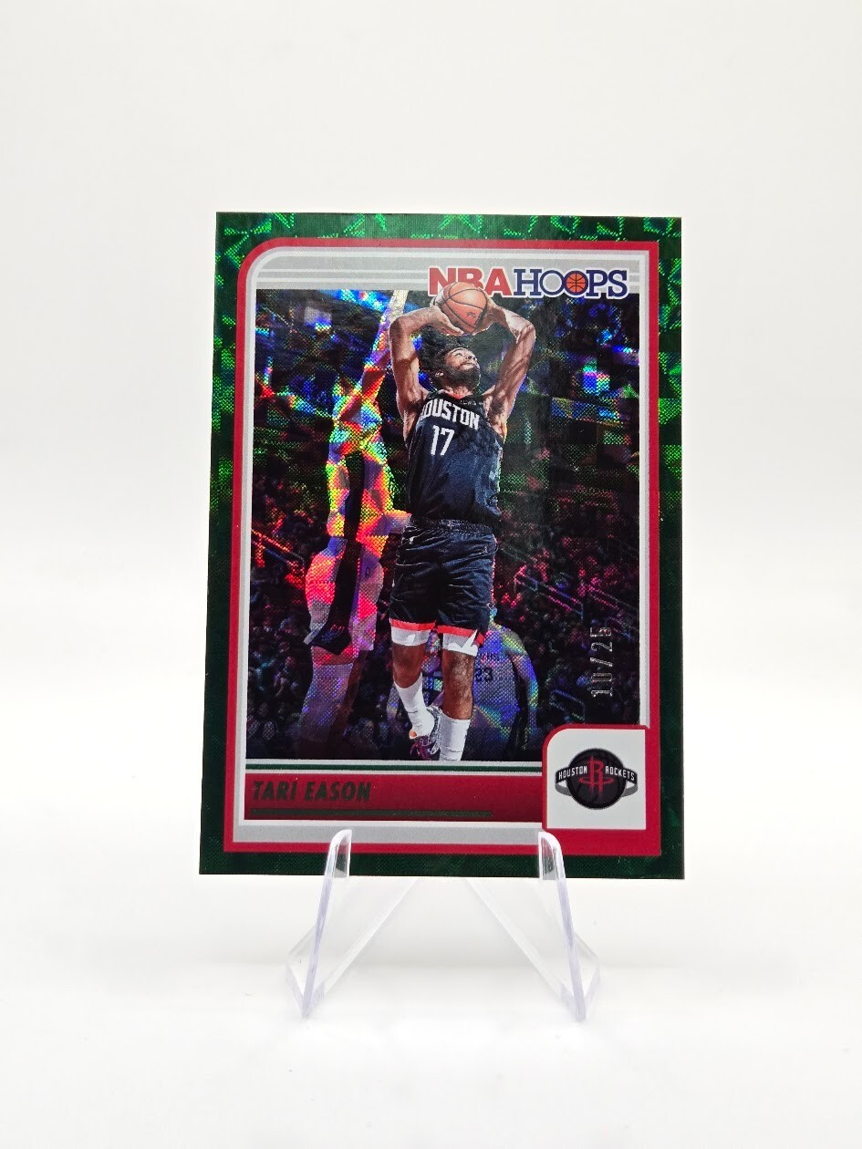 Tari Eason 2023-24 Panini NBA Hoops Hyper Green SP /25 #192 Rockets