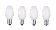 Night Light Bulb White Pack Of 4 10 Lumens 5 Watts 120 Volts