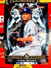 Chris Archer 2018 Topps Finest Corner Stones Insert FC-CA Tampa Bay Rays v743