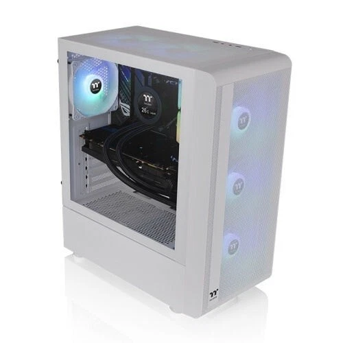 Thermaltake CA-1X2-00M6WN-00 S200 TG ARGB Snow Mid Tower Chassis - Image 3 of 4