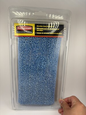 Rubbermaid Blue Microfiber Damp Mopping Pad