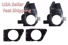 Factory Front & Rear Door Aftermarket Speaker Adapter Convert 6.5" Install Pair 