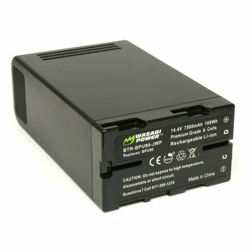 Wasabi Power Battery for Sony BP-U90 14.4V, 7500mAh, 108Wh
