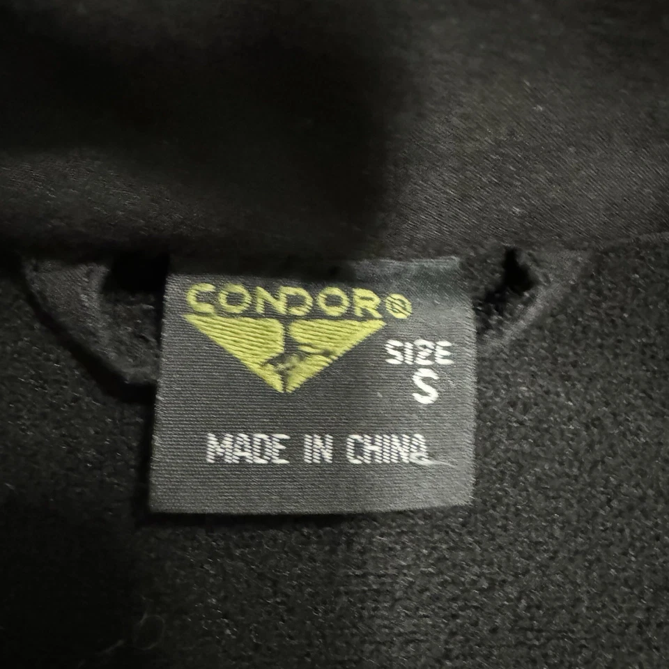 Condor Tactical Jacket Mens Small Black Soft Shell Full Zip Military Coat Adult - Image 3 of 4