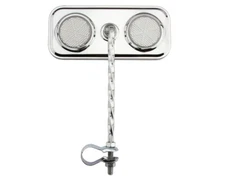 ALTALINE Bicycle Rectangle Square Twisted Mirror Chrome Clear
