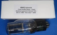 Sylvania JAN CHS 6B4G Vintage Vacuum Output Tube. Used. Tested strong.