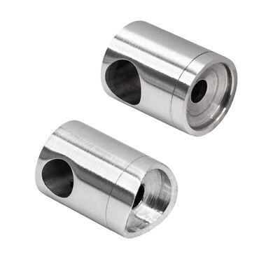 QUERSTABHALTER EDELSTAHL STABHALTER Ø10, Ø12 für Anschluss Ø 42,4mm V2A Fitting
