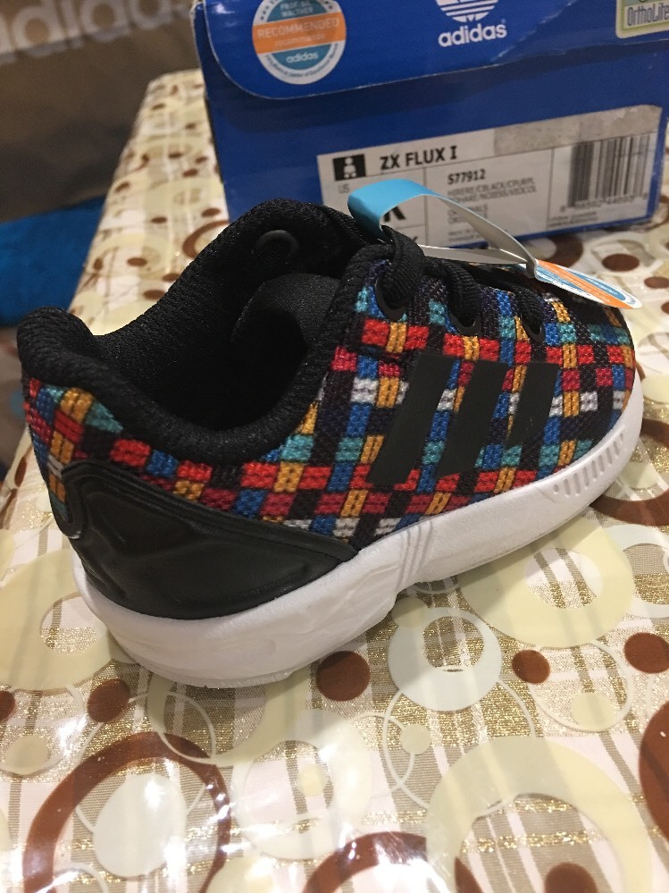 Official Adidas Originals ZX Flux I Toddler Sneakers (S77912) Boys