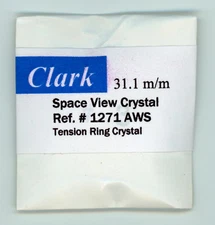 Bulova Accutron 31.1 mm Spaceview Crystal ref # 1271AWS silver tension ring