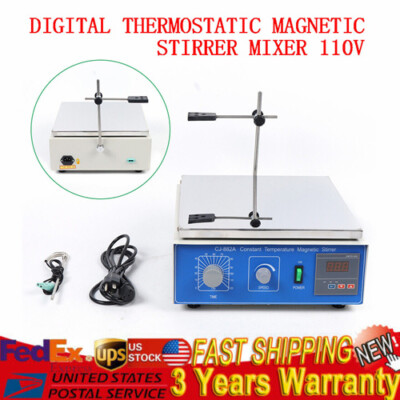 10000ML Magnetic Stirrer W/ Heating Plate Hotplate Digital Mixer Stir Bar Lab