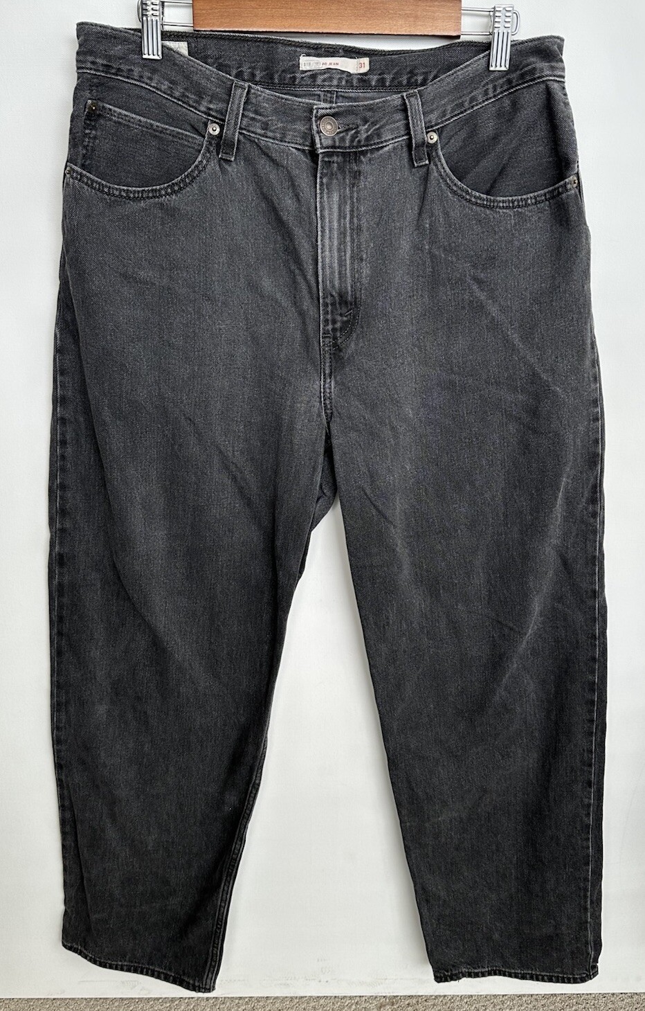 Levis Jeans Womens 31x29 Black Dad Jean High Rise Premium Denim Wide Tapered