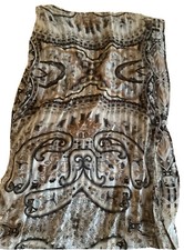 ECHO Women s 100 Silk Scarf Paisley Multicolor 10 X 60 Beautiful