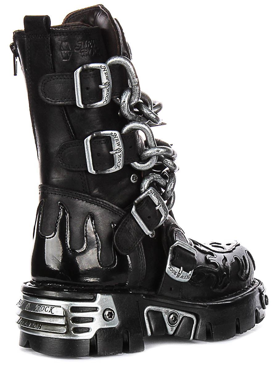 【関税込み】Rock Boots - Carel - Leather - Black Estime - Black leather and patent ankle boots | Carel Paris