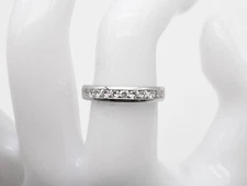 Signed THE ZALES $4000 1ct VS G OCTILLION CUT Diamond Platinum Wedding Band Ring