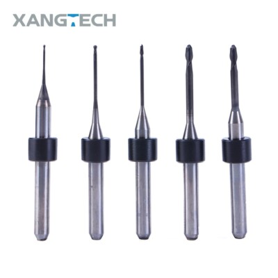 Xtcera X-mill 500 Zirconia DC Milling Burs Tools Head D 0.6/1.0/2.0mm Cutters