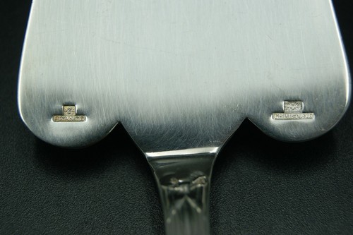 VINTAGE CHRISTOFLE RUBANS CROISES 1 PIE CAKE SERVER SILVERPLATED PARIS FRANCE - Picture 3 of 11