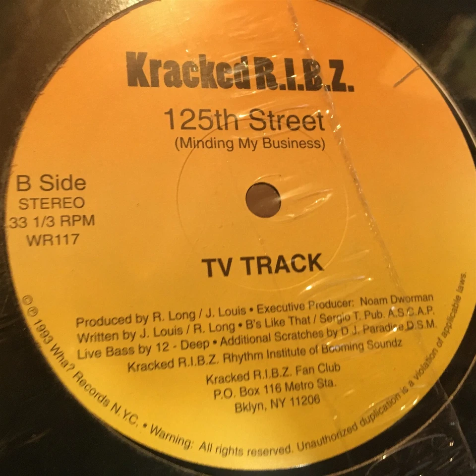 [RAP]~SEALED 12"~KRACKED R.I.B.Z.~125th Street (Minding My Business)~[1993~WHA?] - Image 3 of 3