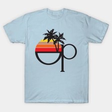 Ocean Pacific T-Shirt Surfing Fashion Summer Vacation Sea Marine Vintage