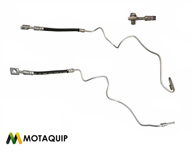 VW Golf Mk4 AUDI A3 Beetle Rear Brake Hose Metal Pipe Pair Genuine