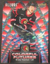 Brady Tkachuk 2024-25 Upper Deck Allure Colorful Futures Autograph Senators #CF8
