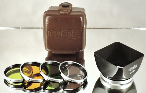 Flexaret MEOPTA RARO Set Capucha de Sombra B40 y Filtros B36 Checoslovaquia Genuino - Imagen 22 de 24