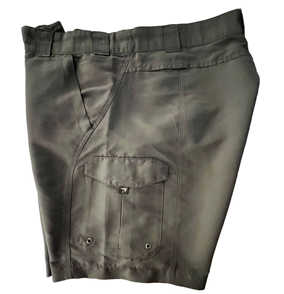 Bimini Bay Outfitters Ldt. Pantalones cortos cargo informales al aire libre de nailon gris talla 42 para hombre Foto 3 de 4