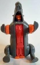 Vtg. 1996 Hasbro Takara 3" Rhino Robot Transformers Action Figure *Grey & Orange
