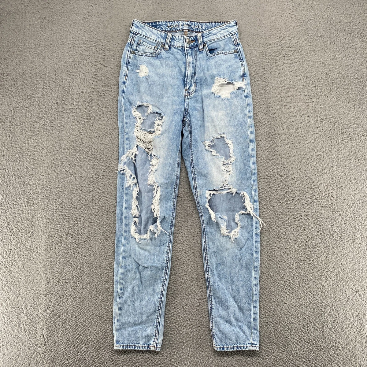 American eagle cheap mom jeans ripped