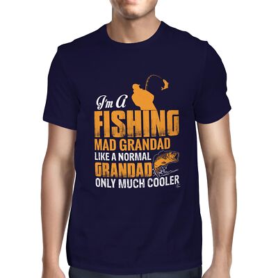 1Tee Herren T-Shirt Angeln Opa, wie ein normaler Opa aber viel cooler