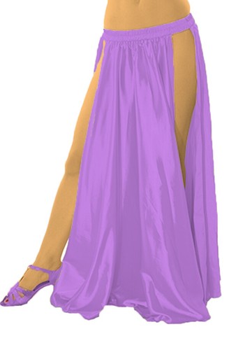Skirt High Slit Waist Midi 41 Color Side Women Wear Long Side Cut Skirt S36 - Picture 27 of 47