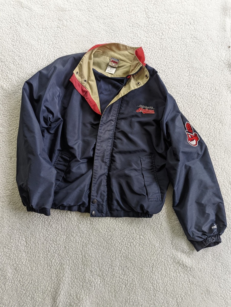 インディアンス　Cleveland Indians ジャケット ワフー Cleveland Indians Wahoo Windbreaker Light Jacket Mens Medium