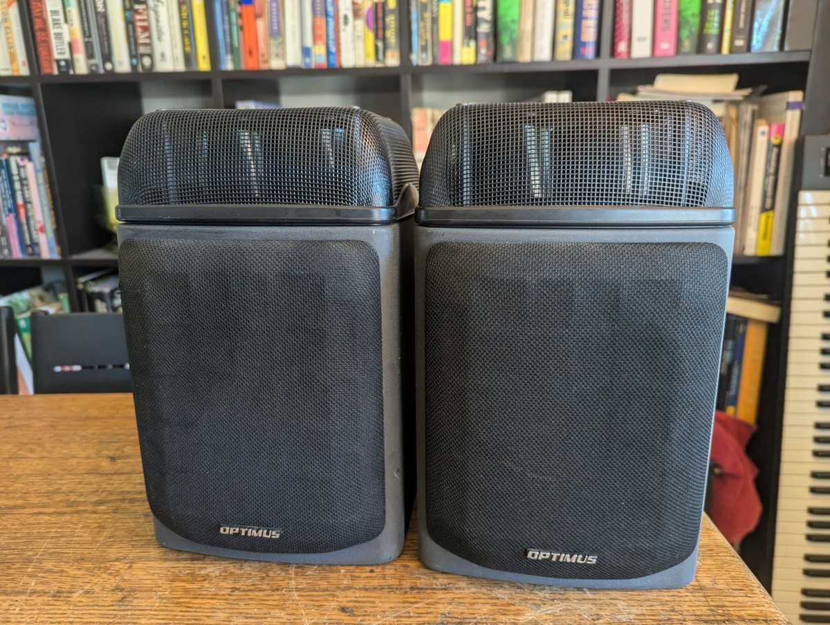 Optimus Pro-LX5 Bookshelf Speakers W/ Linaeum Tweeter 40-4061 Subs
