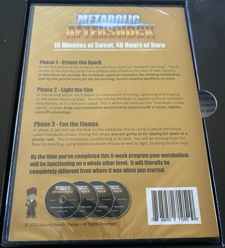 NEW in box, Metabolic Aftershock By Jade Teta, ND, CSCS. DVD’s & Booklets - Imagen 10 de 11