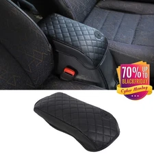 Black Center Console Armrest Storage Box Cover Pad for Jeep Wrangler TJ 1997-06