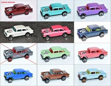Hot Wheels 1955 Chevy Bel Air Gasser Custom Paint Loose Hot Wheels 1955 Chevy Bel Air Gasser Custom Paint Loose