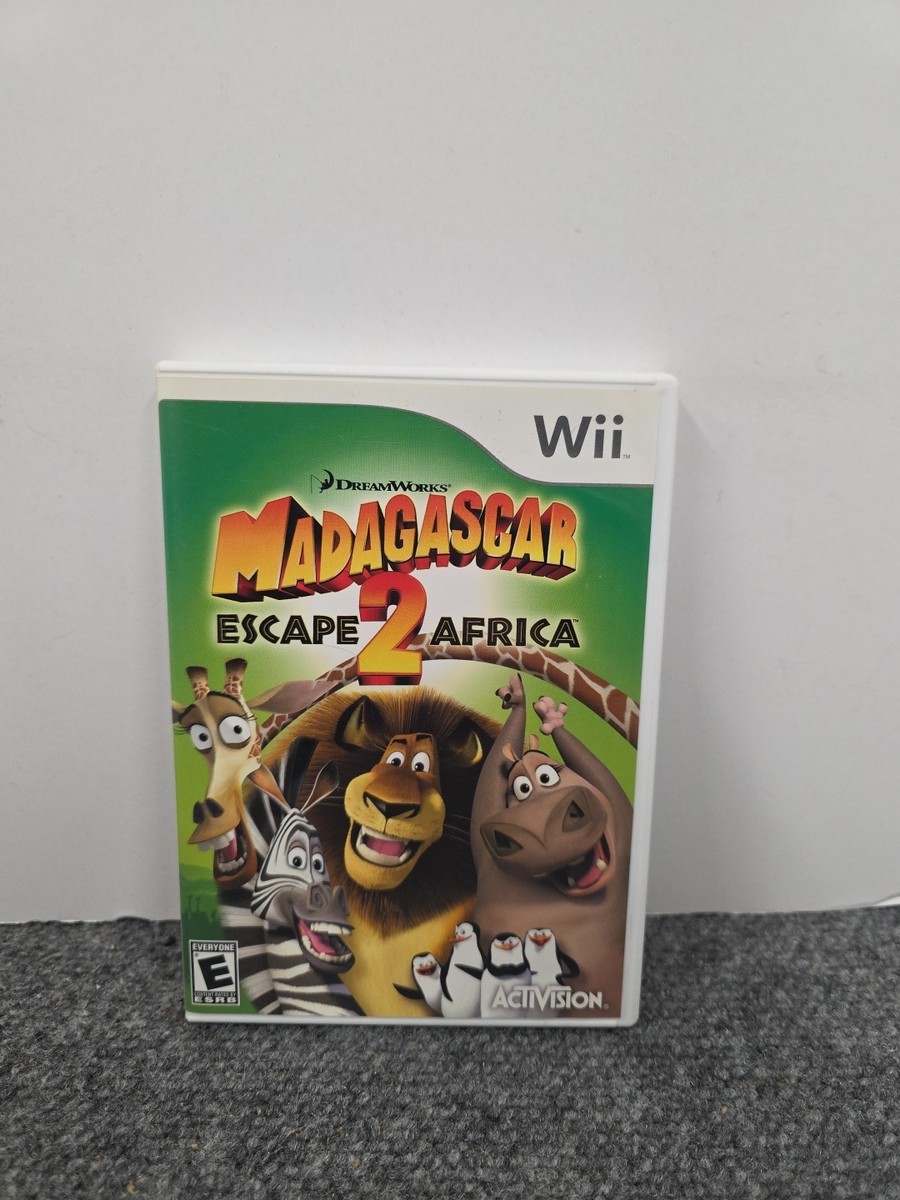 Madagascar Escape 2 Africa Wii Nintendo Video Game Complete In Box
