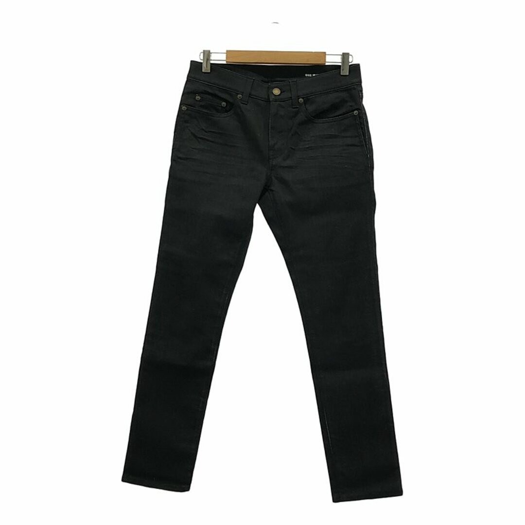 Pantaloni denim SAINT LAURENT PARIS D02 M SL LW elasticizzati skinny neri 29 usati KLDR 0