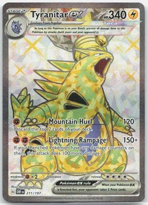 Tyranitar ex 211/197 Obsidian Flames